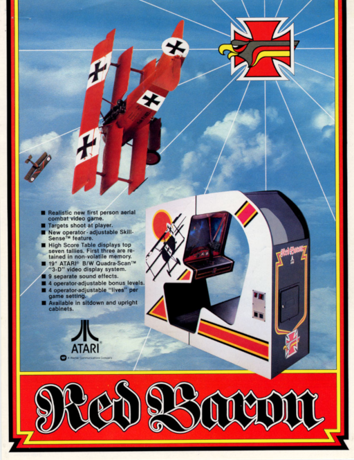 Red Baron (Revised Hardware) Arcade Game Cover